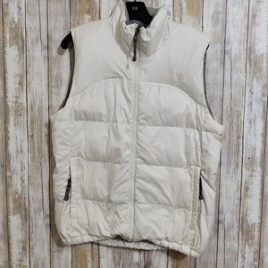 SOLD The North Face Women’s White/Grey 700 Fill Goose Down Puffer Vest